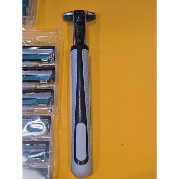 24pcs Stainless Steel Blades Shaving Disposable Safety Razors with 1 Handle mens - Picture 3 of 4